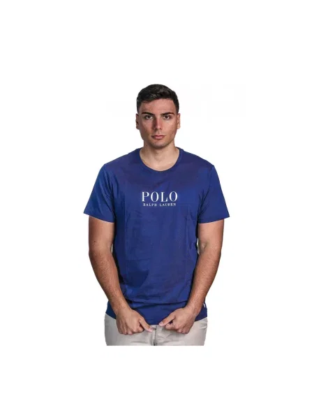 Piżama Polo Ralph Lauren klasyczna niebieska
