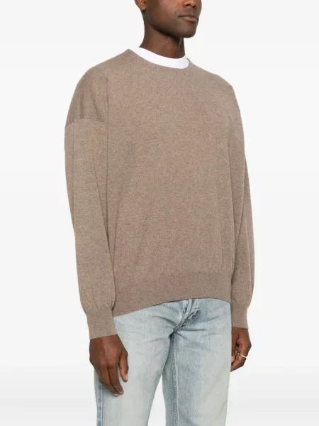 Дълго пуловер Fear Of God с кръгло деколте кафяво