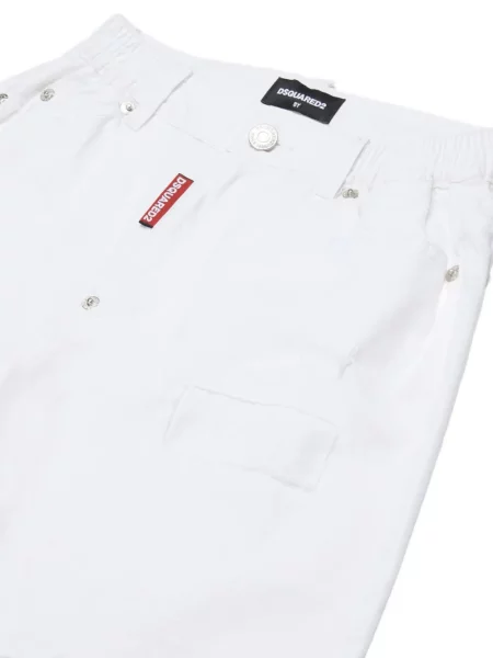 Szorty dziecięce Dsquared2 białe