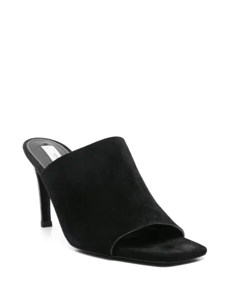 Papuci tip mules Toteme din velur negru