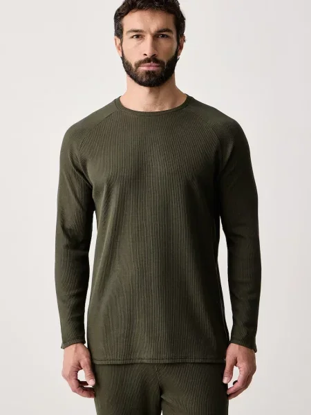 United Colors of Benetton piżama dwuczęściowa zielona