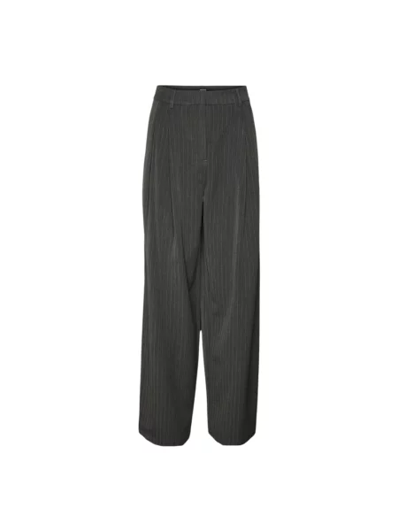 Szerokie spodnie Vero Moda w paski czarne