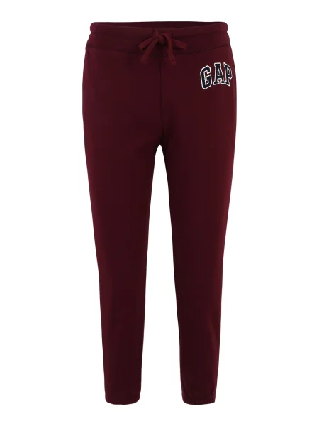 Gap Petite Pantaloni HERITAGE roșu vin / negru alb