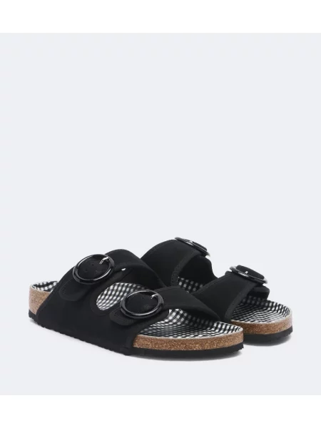 Sandale Birkenstock 1774 din piele de căprioară negru