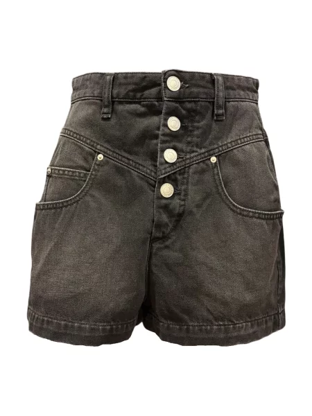 Szorty jeansowe Isabel Marant Etoile z 5 kieszeniami czarne