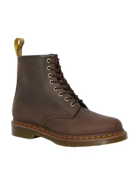 Botki Dr. Martens skórzane brązowe