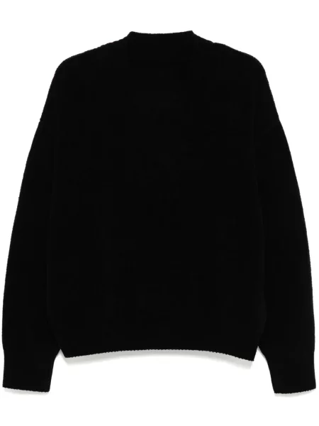 Pulover Team Wang Design cu decolteu în V negru