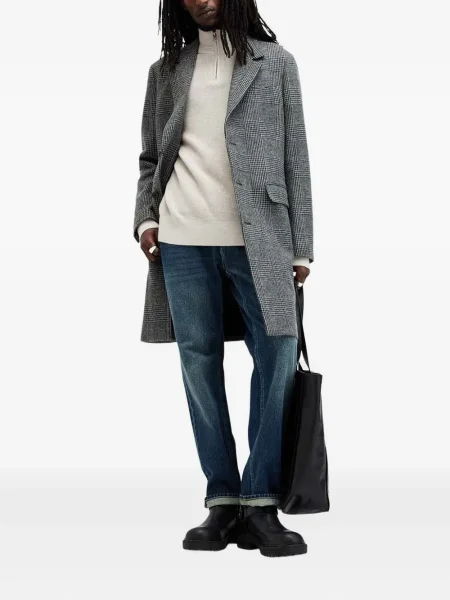 Pulover Allsaints de jumătate de fermoar