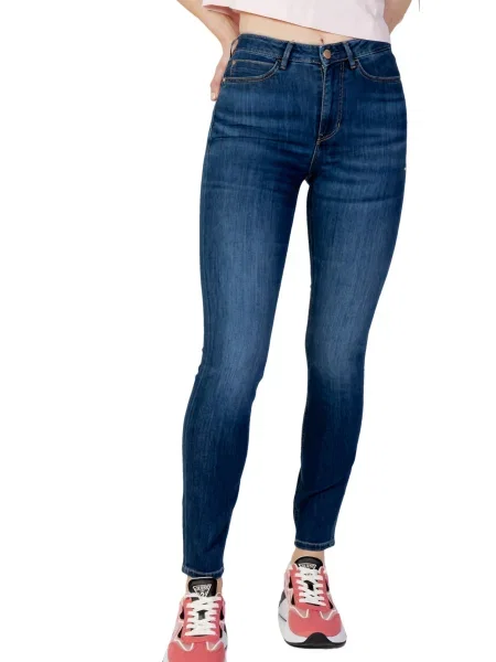 Jeansy skinny Guess niebieskie