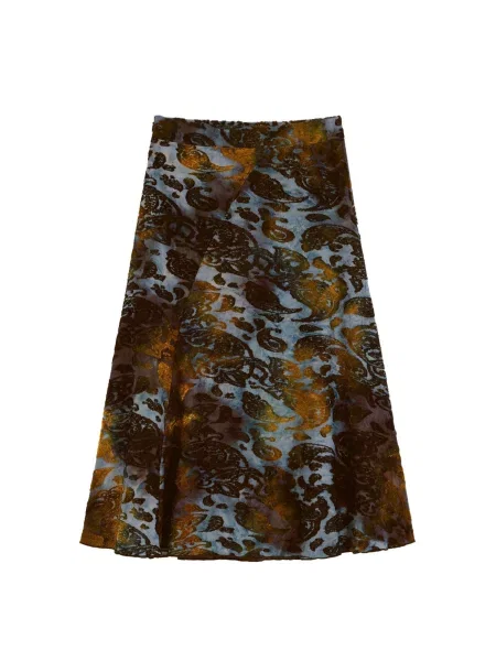 Desigual Fustă albastru / maro negru