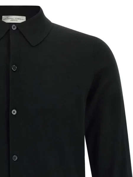 Lung tricou polo Larmeri Studio negru