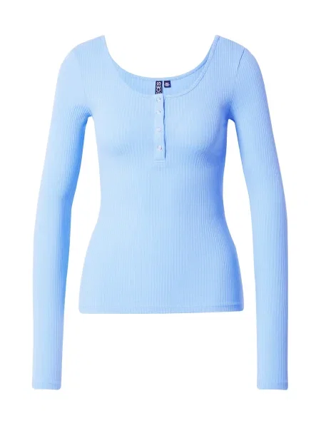 PIECES Tričko Kitte nebeská modř