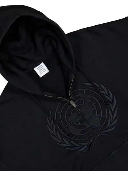 Hanorac cu glugă Vetements negru