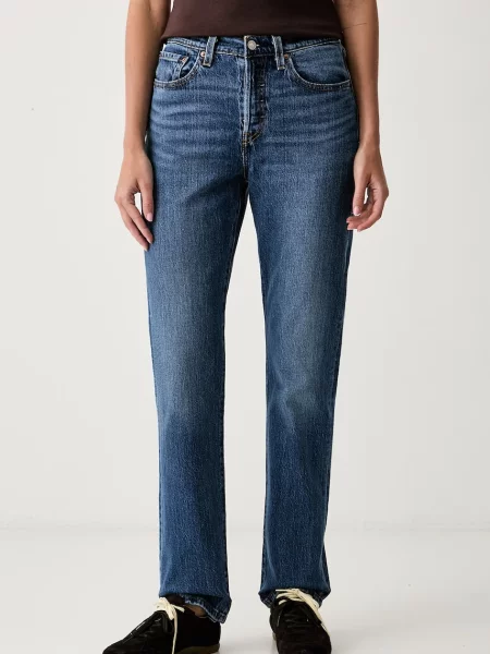 Levi's blugi straight pentru femei JEANS FOR albastru