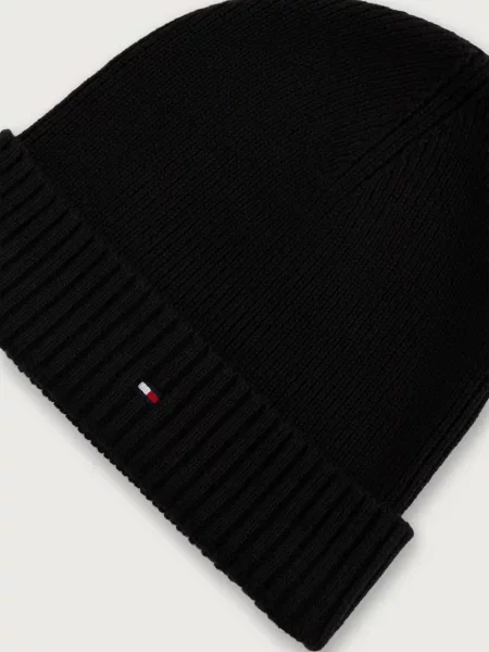 Tommy Hilfiger шапка и шал мъжки с кашмир черно