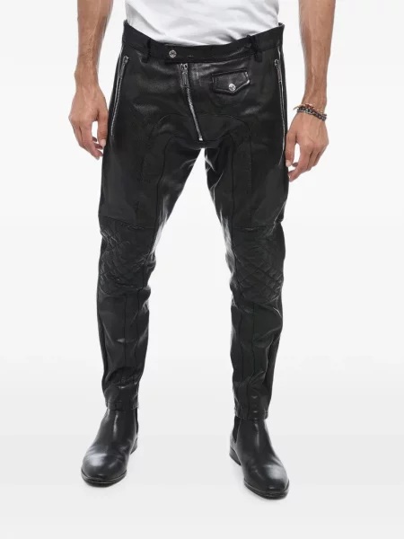 Matlasat pantaloni Dsquared2 negru