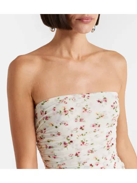 Rochie Magda Butrym cu model floral alb