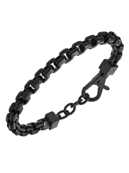 ARMANI EXCHANGE Náramok antracitová čierna