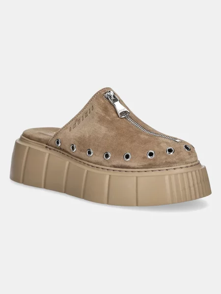 Inuikii papucs velúrból Matilda Mule Suede női platformos bézs