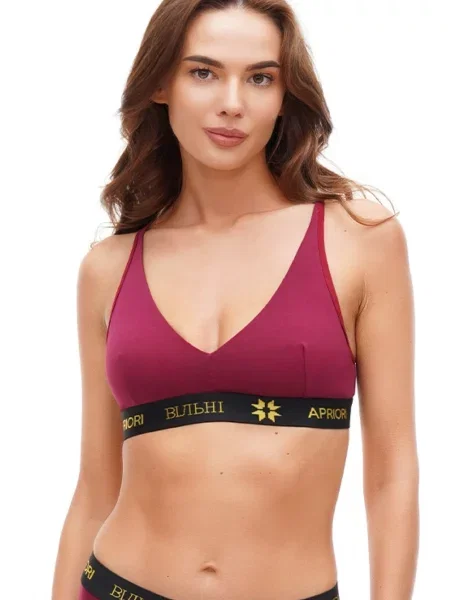 APRIORI Бюстгальтер бордовий
