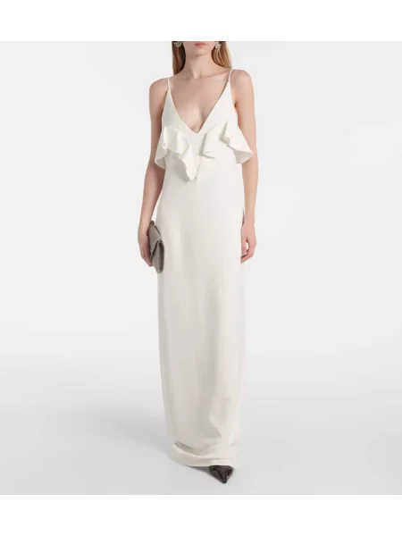 Rochie Stella Mccartney cu volane alb