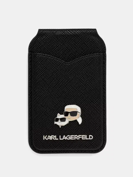 Karl Lagerfeld etui za kartice črna