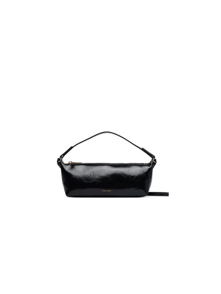 Calvin Klein Torbica Foil Logo Glossy crna