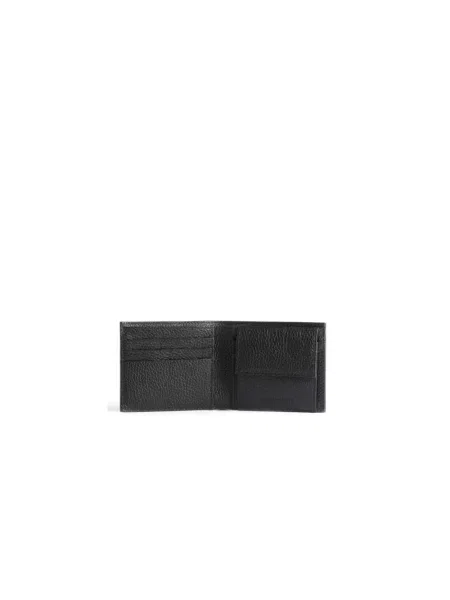 Emporio Armani Portfel skórzany czarny