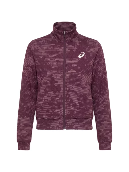 ASICS Geacă sport MATCH mauve / ciclam alb