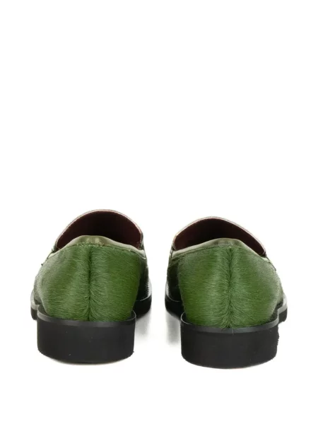 Pantofi loafer Viola Ricci fără toc verde