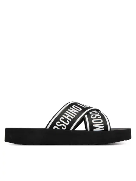 LOVE MOSCHINO Klapki czarny