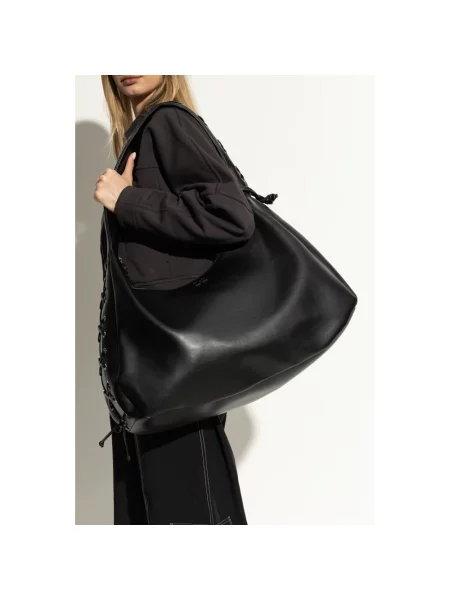 Ganni Torebki Kobieta ONE SIZE XXL Hobo Bag czarny
