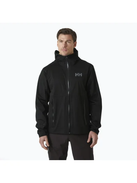 Jachetă de ploaie Helly Hansen Momentum 3L Stretch pentru bărbați negru