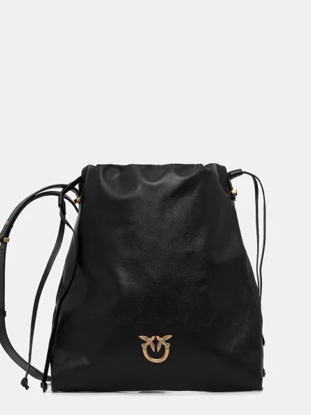 Pinko torebka skórzana czarny