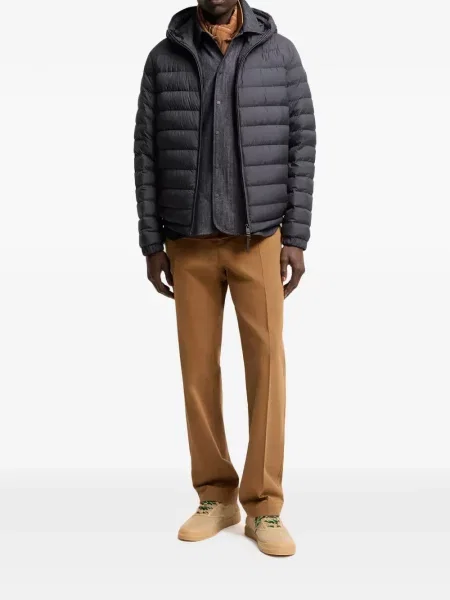 Geacă Moncler cu glugă gri