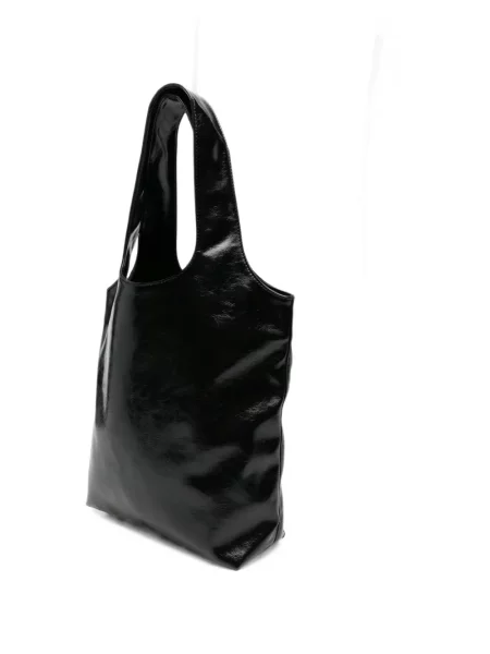 Geantă shopper A.p.c. cu imagine negru