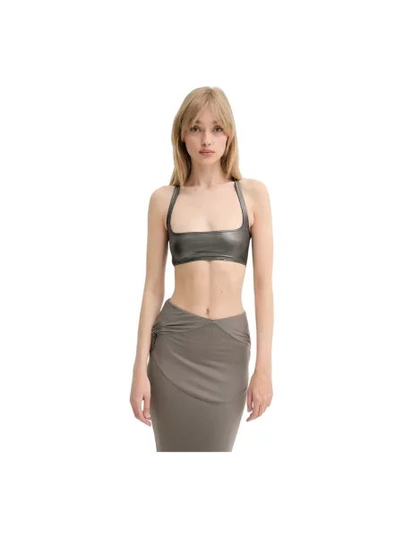 Top Rick Owens Lilies bez rękawów szary