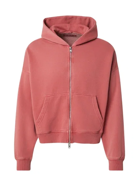 Abercrombie & Fitch Mikina pastelově červená