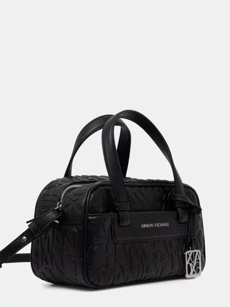 Rucsac Armani Exchange din piele negru