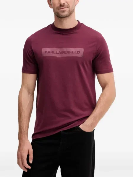 Tricou Karl Lagerfeld cu imagine roșu