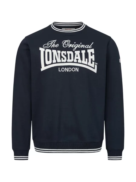 LONSDALE Μπλούζα φούτερ Clifton ναυτικό μπλε λευκό