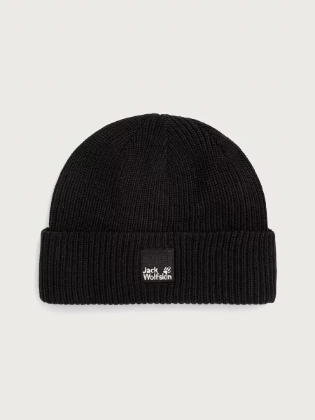 Jack Wolfskin czapka PERGAMON BEANIE czarna