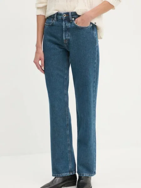 Pepe Jeans jeansi STRAIGHT JEANS HW ROBYN femei high waist