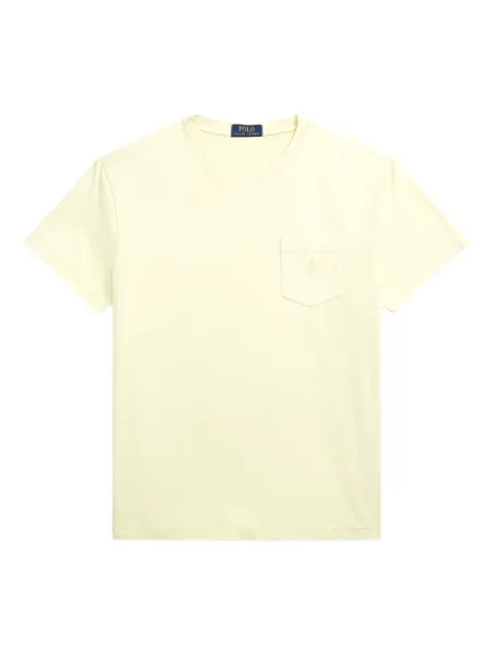 Tricou Polo Ralph Lauren din piele cu broderie în carouri maro