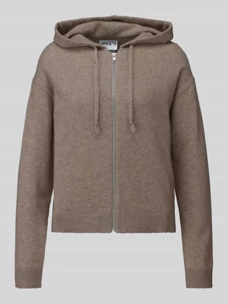 Kardigan rozpinany krój regular fit z czystego kaszmiru Jake*s Casual