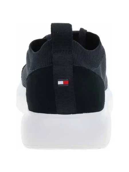 Tommy Hilfiger Sneakersy Light Cupsole Knit Seasonal Tmavomodrá modré