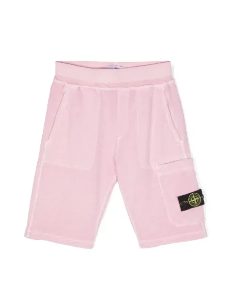 Szorty dziecięce Stone Island różowe