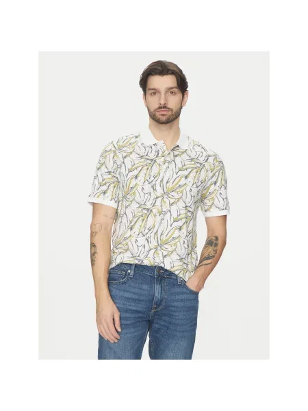 Jack&Jones Polo majica Split Regular Fit bela
