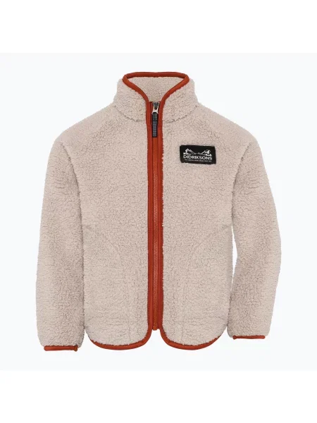 Gyerek polár pulóver Didriksons Gibbsc 2 Fz beach beige/rust. Méret: 90 bézs