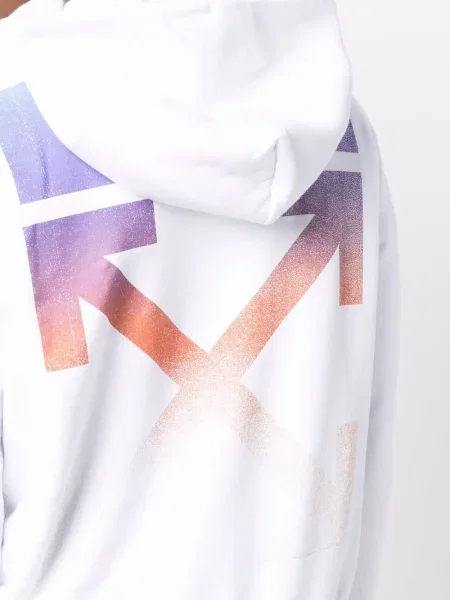 Hanorac cu glugă Off-white alb
